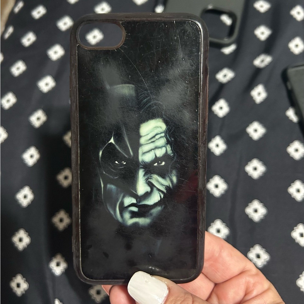 💰2/$10 Batman/Joker IPhone 7/8 black cell phone case cover